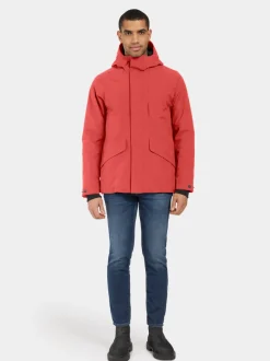 Discount Didriksons Adam Jacket Ochre Red