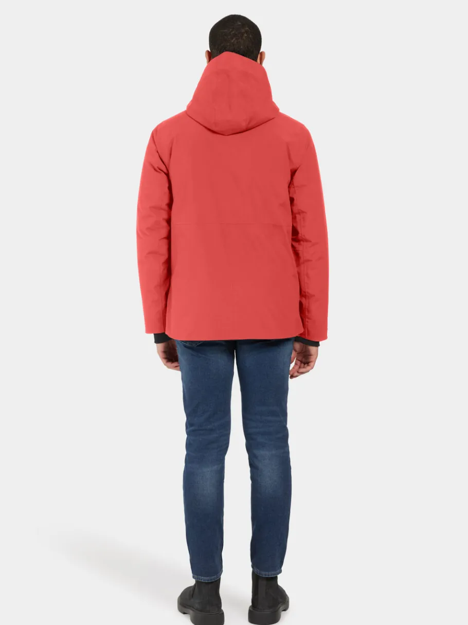 Discount Didriksons Adam Jacket Ochre Red