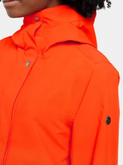 Discount Didriksons Adria Parka Tangerine Red