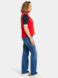 Discount Didriksons Annema Vest Lava Red