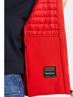 Discount Didriksons Annema Vest Lava Red