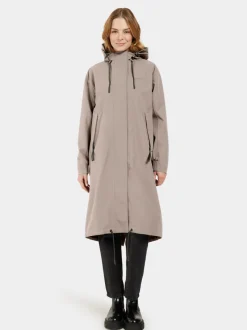 Sale Didriksons Astrid Parka Long Ash Brown