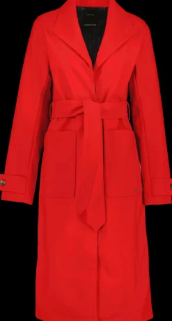 Online Didriksons Beata Coat Long Chili Red
