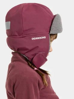 Best Didriksons Biggles Kids' Cap Classics Rusty Wine