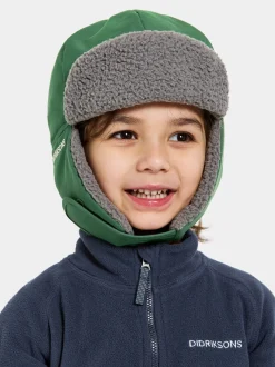 Didriksons Biggles Kids' Cap Classics Pine Green