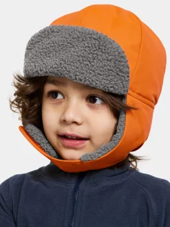 New Didriksons Biggles Kids' Cap Classics Orange Jam