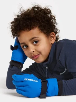 Discount Didriksons Biggles Kids' Gloves Caribbean blue