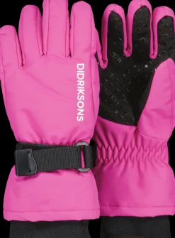 New Didriksons Biggles Kids' Gloves Plastic Pink