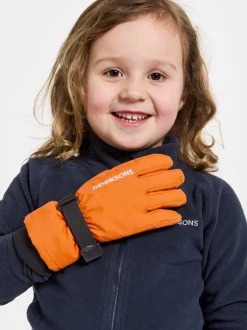 Best Didriksons Biggles Kids' Gloves Orange Jam