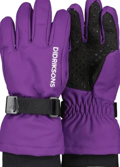 Outlet Didriksons Biggles Kids' Gloves Royal Purple
