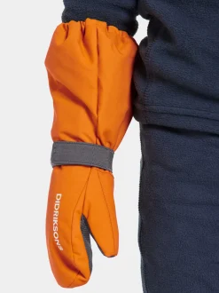Didriksons Biggles Kids' Mittens Orange Jam