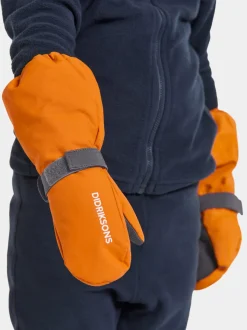 Didriksons Biggles Kids' Mittens Orange Jam