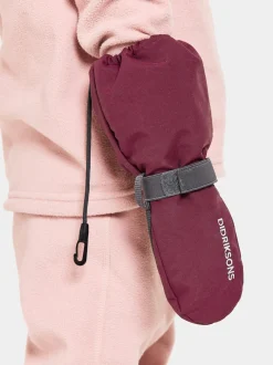 Online Didriksons Biggles Kids' Mittens Rusty Wine
