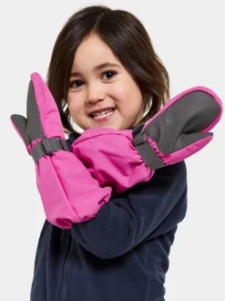Online Didriksons Biggles Kids' Mittens Plastic Pink