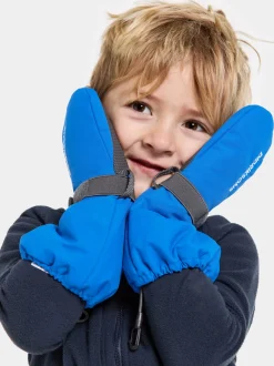 Online Didriksons Biggles Kids' Mittens Caribbean blue