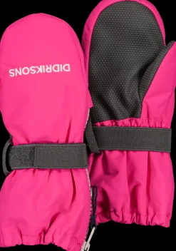 Didriksons Biggles Kids' Zip Mittens True Pink