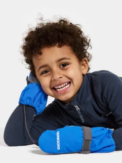 Sale Didriksons Biggles Kids' Zip Mittens Caribbean blue