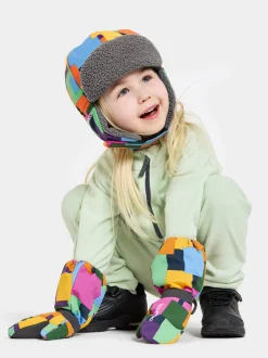 Outlet Didriksons Biggles Printed Kid's Mittens PostIt