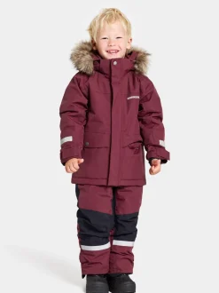Clearance Didriksons Björnen Kids' Parka Rusty Wine