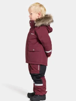 Clearance Didriksons Björnen Kids' Parka Rusty Wine