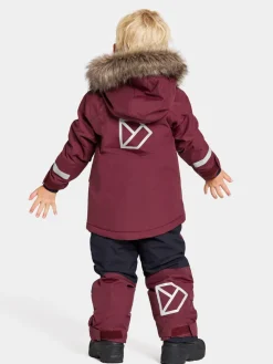 Clearance Didriksons Björnen Kids' Parka Rusty Wine