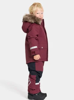 Clearance Didriksons Björnen Kids' Parka Rusty Wine