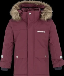 Clearance Didriksons Björnen Kids' Parka Rusty Wine