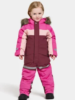 Sale Didriksons Bjärven Kids' Coverall Plastic Pink