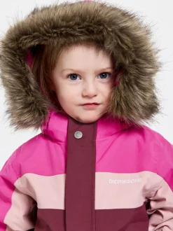 Sale Didriksons Bjärven Kids' Coverall Plastic Pink