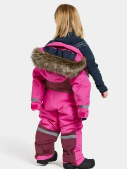 Sale Didriksons Bjärven Kids' Coverall Plastic Pink