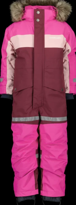 Sale Didriksons Bjärven Kids' Coverall Plastic Pink