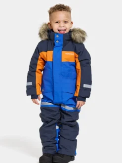 Discount Didriksons Bjärven Kids' Coverall Caribbean blue
