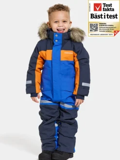 Discount Didriksons Bjärven Kids' Coverall Caribbean blue
