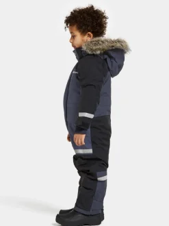 Discount Didriksons Bjärven Kids' Coverall Navy