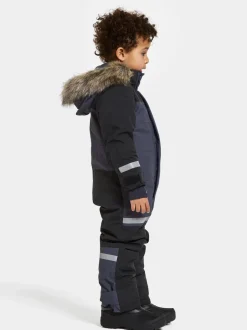 Discount Didriksons Bjärven Kids' Coverall Navy