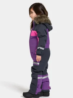 New Didriksons Bjärven Kids' Coverall Royal Purple