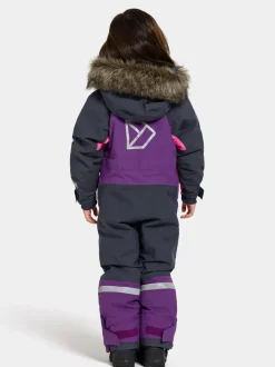 New Didriksons Bjärven Kids' Coverall Royal Purple
