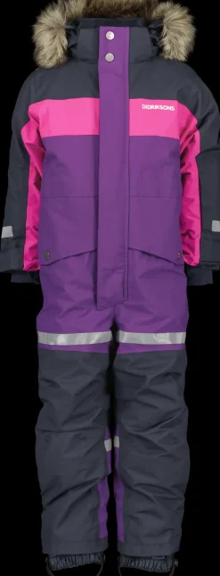 New Didriksons Bjärven Kids' Coverall Royal Purple