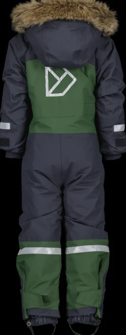 Clearance Didriksons Bjärven Kids' Coverall Pine Green