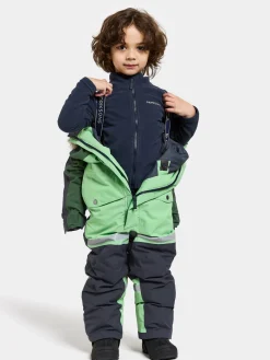 Didriksons Bjärven Kids' Coverall Dusty Lime