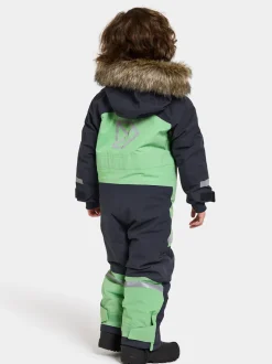 Didriksons Bjärven Kids' Coverall Dusty Lime