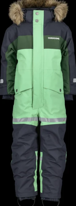 Didriksons Bjärven Kids' Coverall Dusty Lime