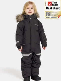 Didriksons Bjärven Kids' Coverall Black