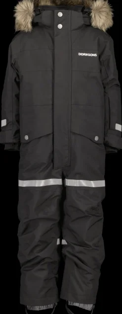Didriksons Bjärven Kids' Coverall Black