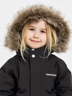 Didriksons Bjärven Kids' Coverall Black