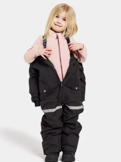 Didriksons Bjärven Kids' Coverall Black