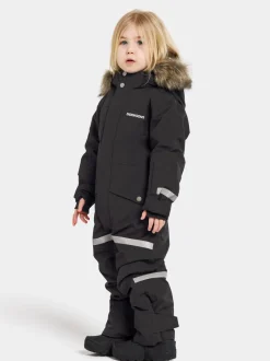 Didriksons Bjärven Kids' Coverall Black