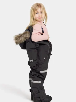 Didriksons Bjärven Kids' Coverall Black