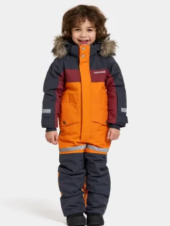 Didriksons Bjärven Kids' Coverall Orange Jam