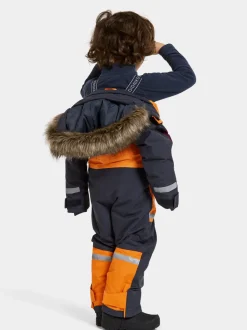 Didriksons Bjärven Kids' Coverall Orange Jam